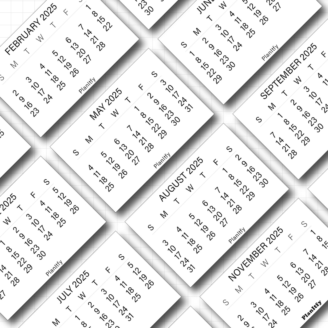 20252026 3 X 2 Inches Mini Calendar 2025 2026 PDF Printable Mini