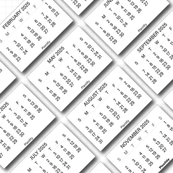 2025/2026 Pocket Calendar Etsy