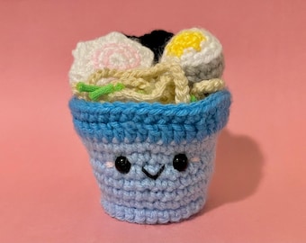 Amigurumi Crochet Ramen Pattern PDF file download easy simple Japanese food beginner cute