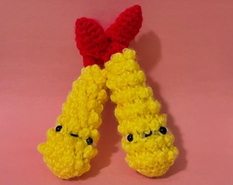 Crochet Tempura Amigurumi Pattern Easy Beginner Japanese Food Simple PDF File Download
