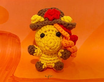 Crochet Amigurumi Horse With Cowboy Hat Pattern PDF file download easy beginner simple desert Wild West cute
