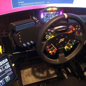 Sim Racing Button Box Dashboard with iFlag + Wind Simulator - Simagic Simucube, Fanatec, Asetek, Moza R12