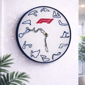 Formula 1 Race Track Wall Clock – Motorsport F1 Fan Gift