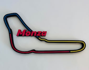 3D Printed Formula 1 Race Track Wall Art: Motorsport Decor