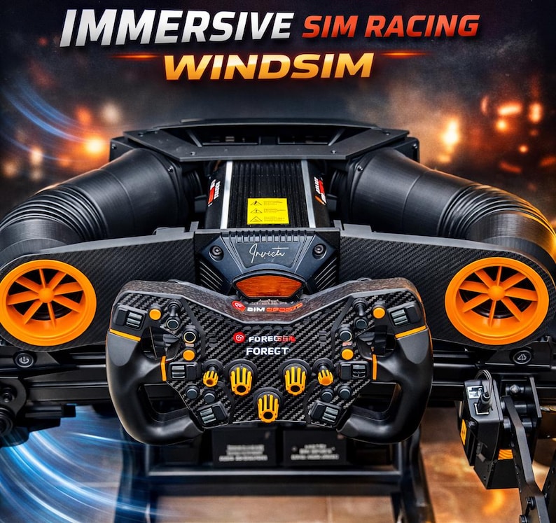 Sim Racing Cooling Fan System | Cockpit Airflow Fans | Simhub Wind ...