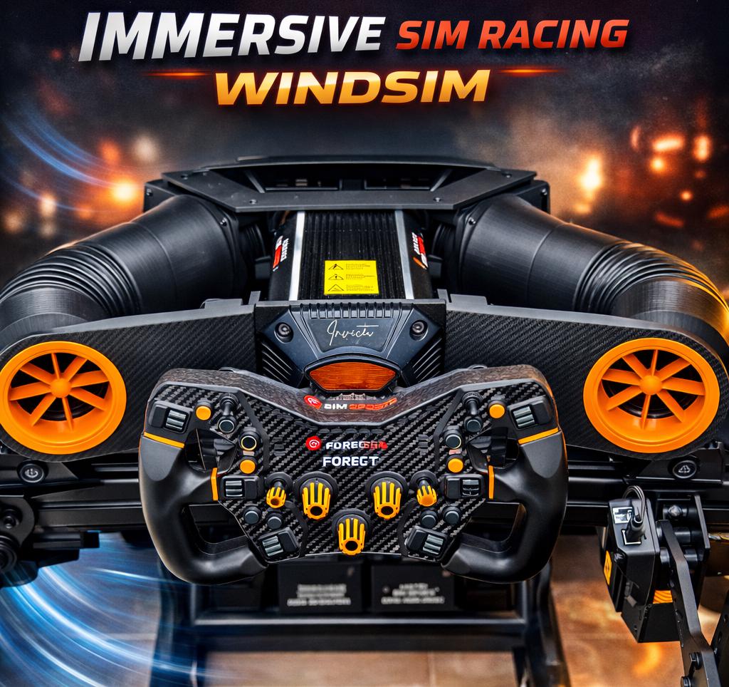 Sim Racing Cooling Fan System | Cockpit Airflow Fans | Simhub Wind ...