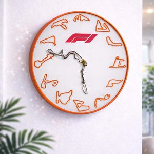 Formula 1 Race Track Wall Clock – Motorsport F1 Fan Gift
