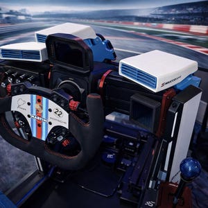Sim Racing Wind Simulator for 8020 Rig | SimHub Wind Fans | Aluminium Profile Cockpit Airflow System