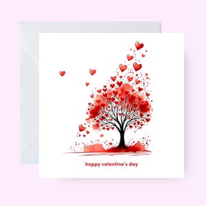 Cartão de Dia dos Namorados, Cartão de Dia dos Namorados com tema de coração, Cartão de felicitações romântico, "Feliz Dia dos Namorados", Cartão de amor para ela ou para ele