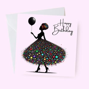 Carte d'anniversaire de femme noire, Femme noire, Cartes de voeux noires, Chic, Ethnique, Divers, Afro-américain