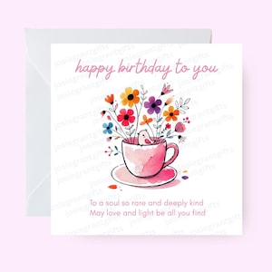 Alles Gute zum Geburtstag, Vogel Geburtstagskarte, Geburtstagskarte für ihre Freundin Schwester Mutter Nachbarin, noble Geburtstagskarte für Sie, Pretty