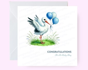 Biglietto Di Auguri Per Neonata - Welcome To The World, 15x15 Cm Con Busta