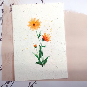 Saatkarte Ringelblume