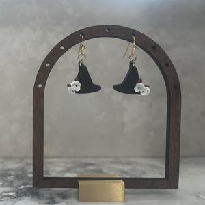 Floral Witch Hat Earrings