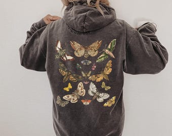 Vintage Moth Sublimination Png, Cottagecore Png, Goblincore Png, Whimsigoth Png, Fairycore Garden Lover Png