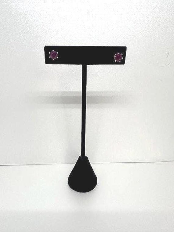 D'Joy Red Gemstone Stud Earrings - image 2