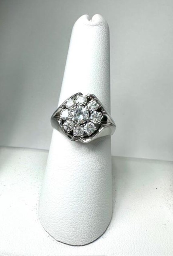 Stunning Cluster Diamond Ring - image 2