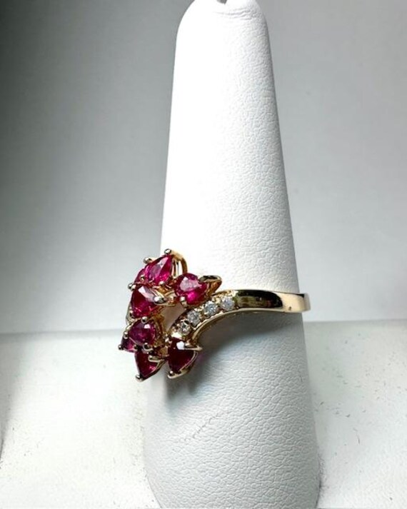 Stunning Pear Shape Ruby Ring - image 5