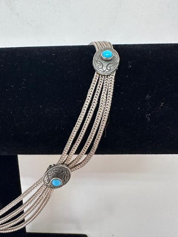 Stunning Turquoise Chain Necklace - image 4
