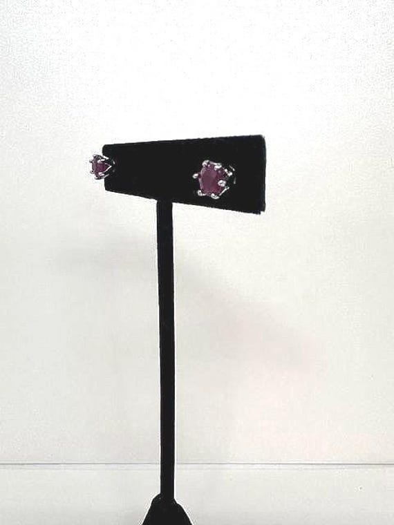 D'Joy Red Gemstone Stud Earrings - image 3