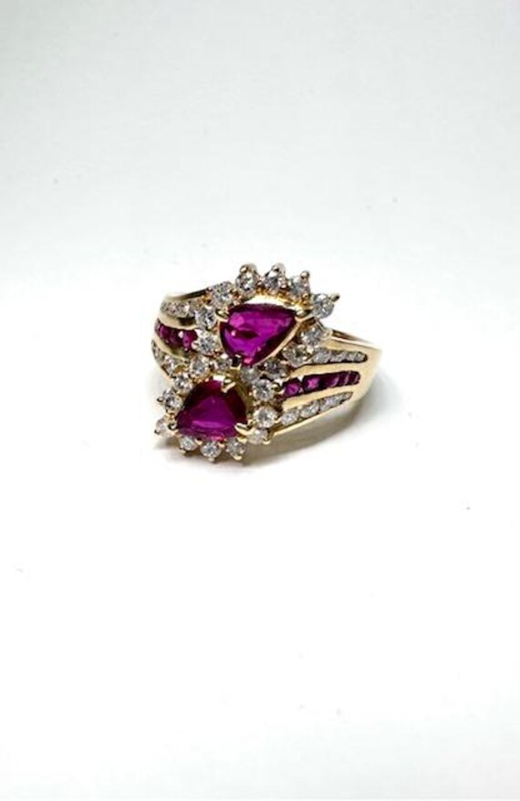 Ruby Pear Shape Ring - image 3