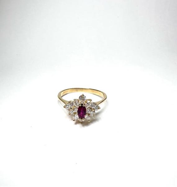 Stunning Diamond & Ruby Ring - image 2