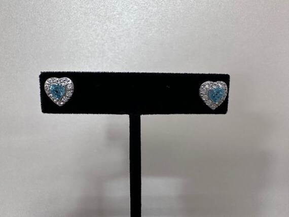 Sterling Silver Heart Stud Earrings