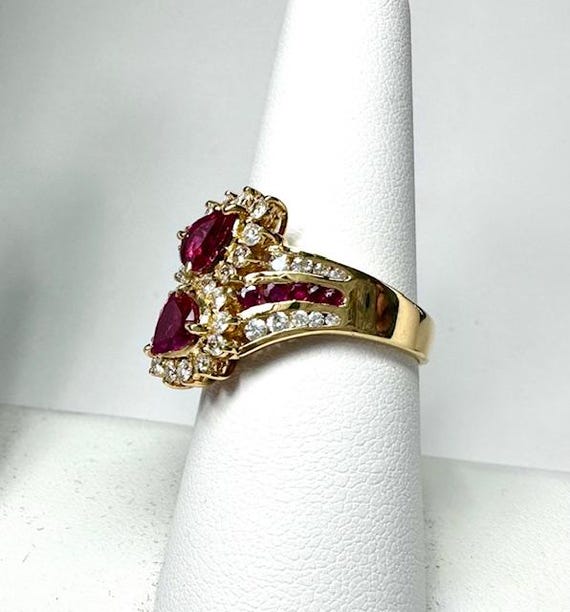 Ruby Pear Shape Ring - image 6