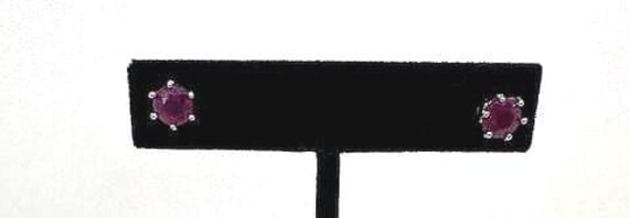 D'Joy Red Gemstone Stud Earrings - image 1