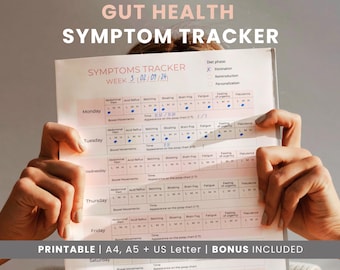 IBS Symptom Tracker: Gut Health & Food Sensitivity Journal (Printable PDF)