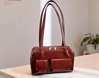 Soft PU Leather Flap Bag: Minimalist Multi-Pocket Shoulder Purse