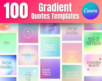 Ästhetische Canva Social Media Vorlagen Zitate | Instagram Post Reels | Social Media Bundle Kit | für Leiter und Marketing
