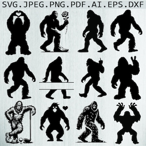 Bigfoot Svg Bundle, Bigfoot Svg, Bigfoot Silhouette, Bigfoot Vector,Bigfoot Clipart,Bigfoot Cut Files,Bigfoot For Circut,Bigfoot Svg,Png,Dxf