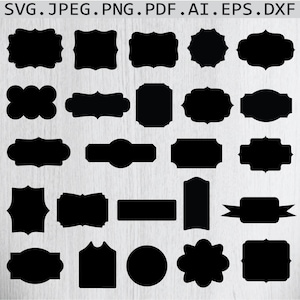 Tags Svg Bundle, Frames SVG, Basic Shape Svg, Tags  Svg, Custom Tag Svg, Tags Cut Files For Circut, Gift Bag Tag Svg,Name Tags Svg,Png,Dxf