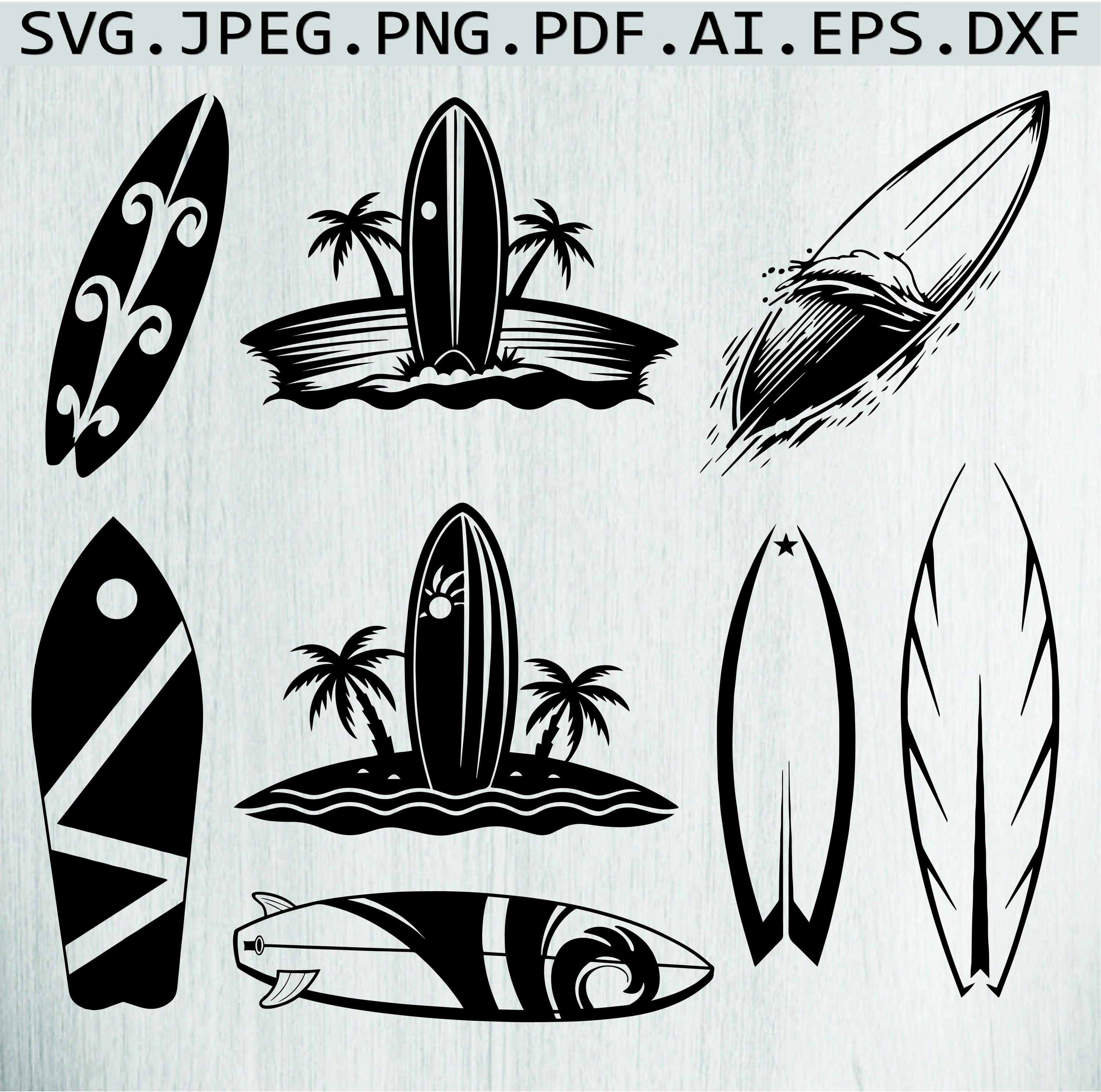 Surfboard Svg,, Surfing Svg, Surf Clipart, Surfboard