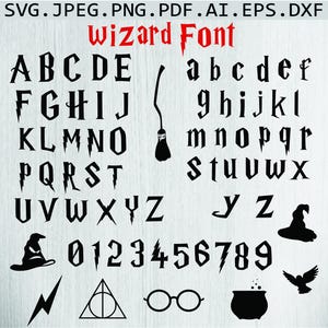 Wizard Font Svg, Potter Font Svg, Halloween Font Svg, Potter Alphabet Svg, Magic Font Svg,Wizard Font Clipart,Wizard Font Cut Files Font,Dxf