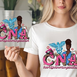 CNA Nurse Life DTF Transfer: Medical Iron-On Design
