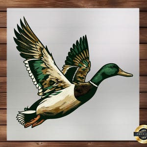 Camo Duck DTF Transfer, Hunting Design Outdoor Enthusiasts, Perfect for Custom Apparel & Duck Hunting Pride, Ready Press Camouflage Graphic