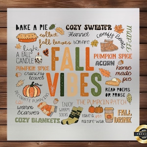 Retro Fall DTF Transfer, Cartoon Design, Easy Application, Perfect for Fall Apparel, Ready to Press, Iron on Decal, DIY Craft Supply