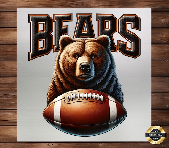 Go Bears DTF Transfer: Angry Bear, Sports Fan Hoodie Design