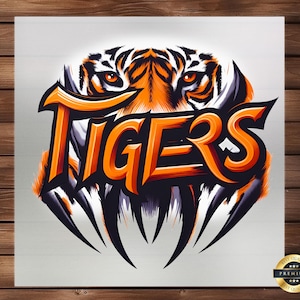 Tiger Head DTF Transfer: Sports Team Spirit, Easy Application