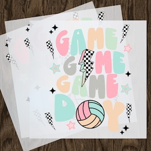 Game Day Volleyball DTF Transfer: Sporty Fan Gear