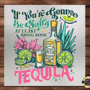Funny Tequila Summer DTF Transfer: DIY Heat Press Design