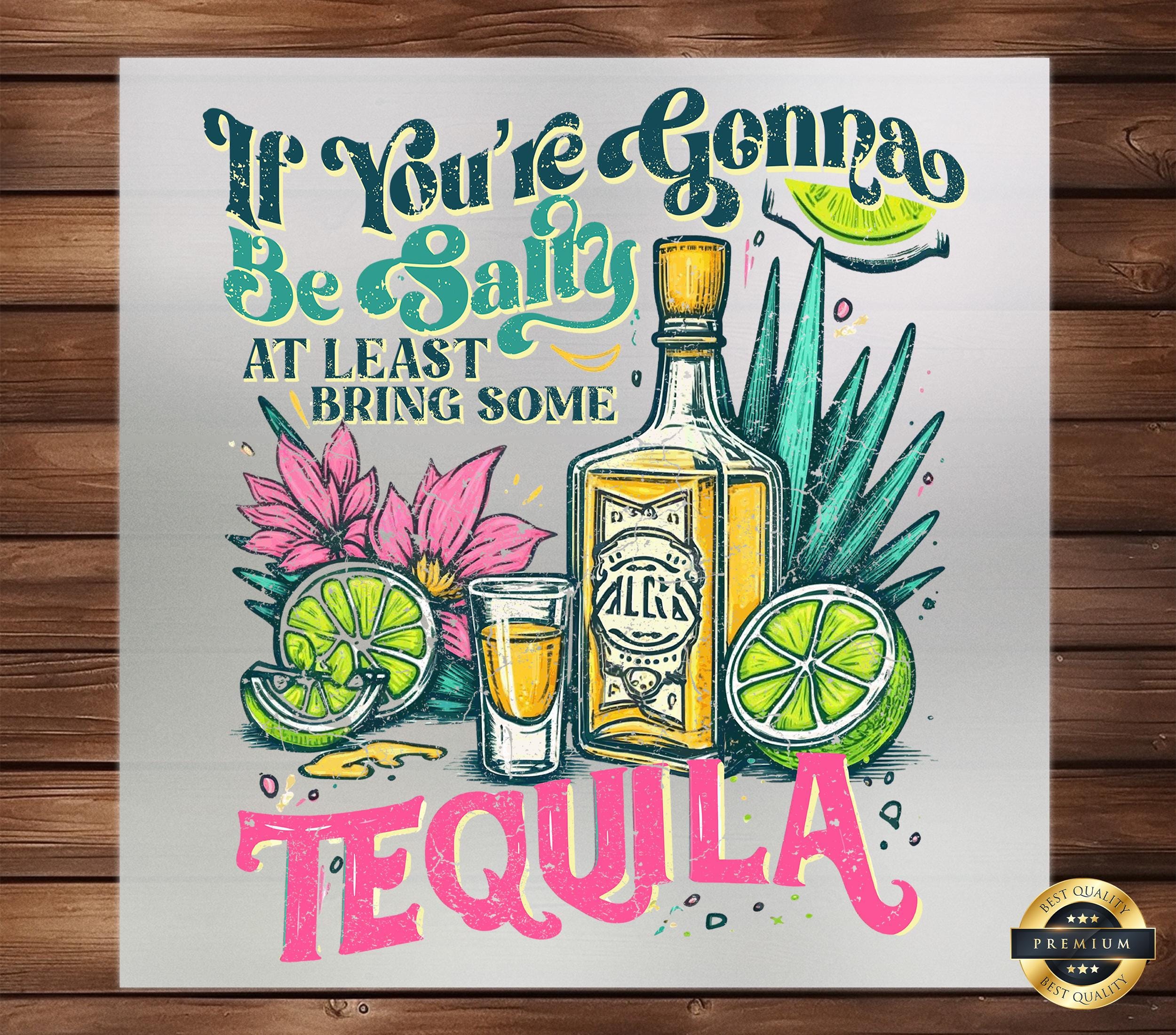 Transfert DTF Funny Tequila Summer : conception de presse à chaud DIY