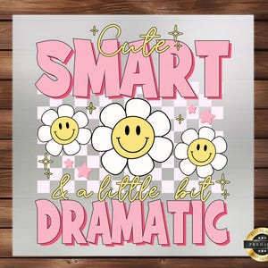 Just Smart Dramatic DTF Transfer, Baby Design, Easy Application, Perfect for Kids Apparel, Ready to Press, Iron on Decal, DIY Craft Supply