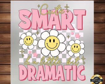 Smart Dramatic Baby DTF Transfer, DIY Kids Iron On Decal