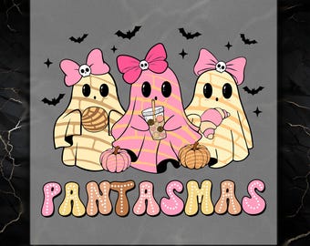 Mexican Ghost DTF Transfer: Spooky Conchas Iron-On Design