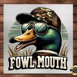Duck Hunting DTF Transfer, Outdoor Adventure Design, Camouflage Duck Hunter, Easy to Apply, Wilderness Inspired Graphics for Apparel