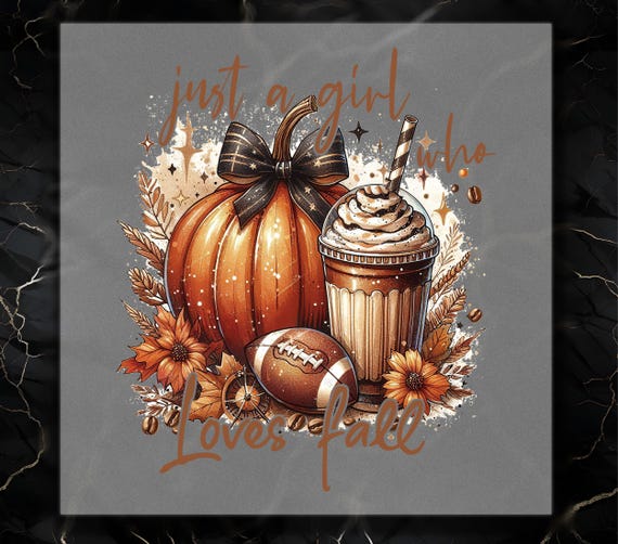 Pumpkin Football DTF Transfer, Fall Girl Autumn Season Ready To Press
