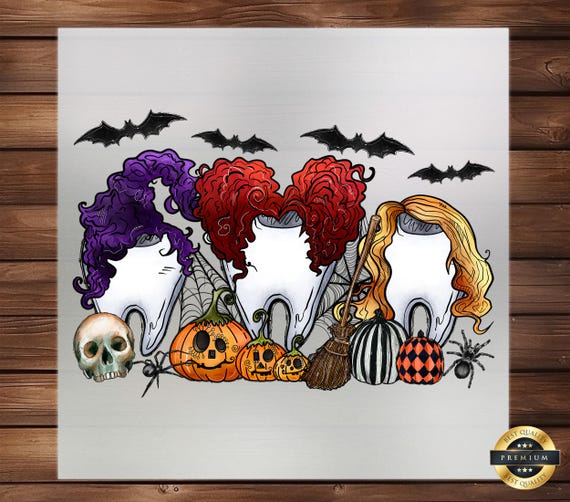 Witch Tooth DTF Transfer: Halloween Mystical Decor, Enchanting Fashion